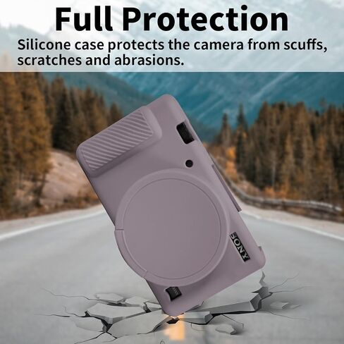Easy Hood Camera Case Protective Cover for Sony ZV-1/ZV1 Camera,Black | With Removable Lens Cover,Soft Silicone,Anti-Scratch,Dustproof,Shockproof,Slim Fit,Lightweight,Enhanced Grip in Saudi Arabia