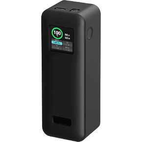 Geiomoo Silicone Case for Anker Prime PowerBank 27650 mAh, Soft Flexible Scratch Resistant Protective Cover (Black)