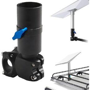 Starlink RV Ladder Mount, Starlink Gen 2 Pole Mount, Aluminum Starlink V2 Mounting Kit for RV/Pole/Yacht/Camper/Roof Rack/Outdoor, Installation Bracket Range 0.86-1.1"