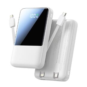 iPhone Charger [Apple MFi Certified] 6FT iPhone Charger Cord + Portable Charger 22.5W 10000mah Fast Charge Power Bank with Built in Cables