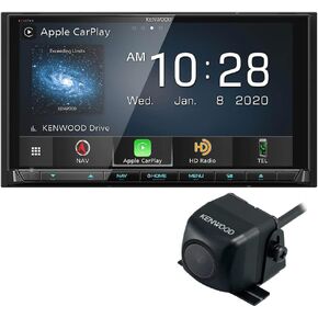 Kenwood Excelon DNX997XR 6.8 "استقبال اللوحة السعوية اللوحة DVD مع Radio Bluetooth & HD | Plus CMOS-230 الكاميرا الخلفية مع أجهزة التثبيت العالمية والفيديو كابل