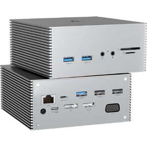 16-in-1 USB-C Docking Station with Triple Display, 4K HDMI, USB Ports, Ethernet, SD/TF Card Reader - Compatible with Windows - Mirror Mode Supported