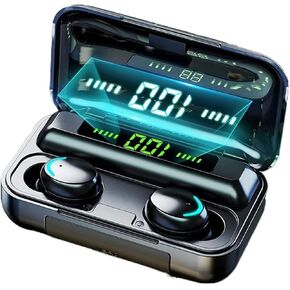 BMHOLU Wireless Earbuds with Large Charging Case and Phone Charging Function, IPX5 Waterproof, Hi-Fi Stereo Sound, Touch Control, for iOS/Android - Perfect for Active Lifestyle