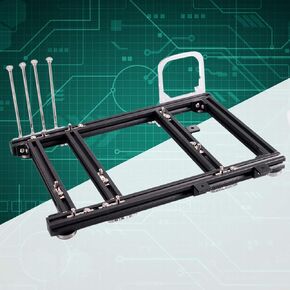 M-ATX MATX ITX Computer Open Air Case Bracket Aluminum DIY Bare Frame, Personality DIY Chassis Bracket Open Chassis,PC Test Bench(Black)