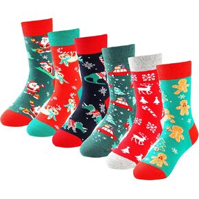 Boys Socks 6-8 Years Old Crazy Socks for Kids Silly Funny Novelty Dress Socks 10-12 for Boy Girl Birthday Christmas Gift