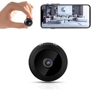 Hidden Camera - 1080P Wireless Security Camera with Motion Detection and Night Vision, Phone App Alerts for Indoor/Outdoor Mini Surveillance (Exclude SD Card)
