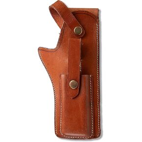 Hulara Genuine Leather Holster with Magazine Case, Pistol Hosters for Men and Women, Revolver Holder