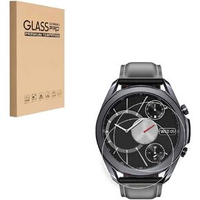 [2 Pack] Screen Protector Designed for Samsung Galaxy Watch 3 (45mm), HD Display Watch Protective Film, 9H Hardness, Anti-scratch, Touch Sensitive, Easy Installation