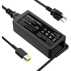 New 90W/65W USB Tip AC Adapter Compatible with Lenovo Thinkpad X1 T460 T470 T450 T430 T440 T440P T540P 440S T460S T560 E560 E550 E440 IdeaPad Z510 Z710 PA-1900-081 6277-9QU Laptop Power Supply Cord