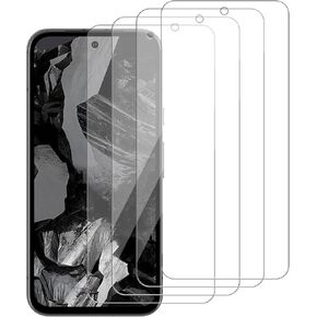 [4 Pack Glass Screen Protector Compatible for Google Pixel 8a [9H Hardness]-HD Screen Tempered Glass, Scratch Resistant, Easy Install [Case Friendly] [Bubble Free]