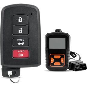 Remote Smart Key Fob Replacement Kit for Toyota Avalon Camry Hybrid Corolla 2014-2018 4 Buttons (281451-0020 G Board FCC ID:HYQ14FBA PN:89904-06140)