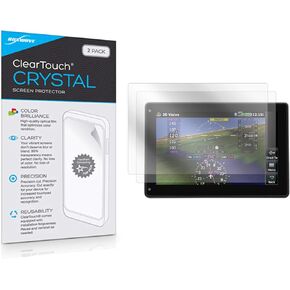 BoxWave Screen Protector Compatible with Garmin Aera 760 - ClearTouch Crystal (2-Pack), HD Film Skin - Shields from Scratches
