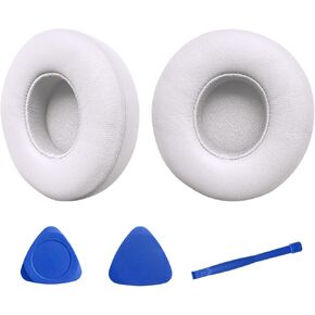 Earpad Cushion Replacement for Beats Solo 4 Soft Leather High Density Foam Ear Pad Cover Compatible with Solo4 Wireless On-Ear Headphones (Blue)