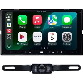 Alpine iLX-W770 Digital Multimedia Receiver with CarPlay and Android Auto and DICA License Plate Camera