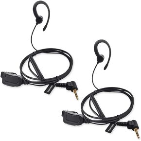 Twayrdio 2 Pack Talkie Talkie مع MIC لـ Motorola Talkabout T475 T600 T800 T460 T465 T200 T400 T500 T260 ، في الأذن مع الأذن القابلة للإزالة للموتور.