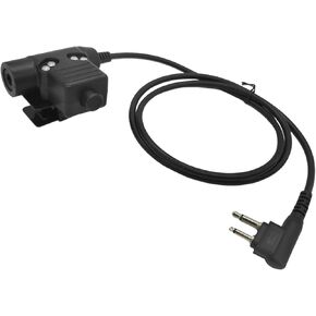 2Pin Military U94 PTT System with NATO Wiring Navigation Accessory Compatible with Motorola Walkie Talkie cls1010 cp200d dlr1060 mag one bpr40 Radios