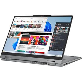 Lenovo IdeaPad 5 2-in-1 Personal Laptop, 2024, 14" 1920 x 1200 Touch, AMD-8 Core Ryzen 7 8845HS, 16GB LPDDR5, 1TB SSD, Win11 Pro, Backlit KB, Wi-Fi 6, BT 5.3, 1080p FHD Camera, Luna Grey