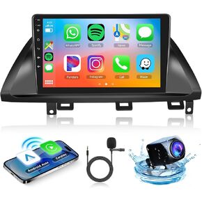 Car Radio for Honda Odyssey 2005-2010 Android Head Unit with Wireless Carplay Android Auto Mirror Link, Hodozzy 10.1 Inch Touchscreen GPS Bluetooth WiFi FM RDS HiFi SWC, Backup Camera