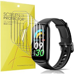 Compatible for ENGERWALL Fitness Tracker Screen Protector, [6 Pack] Full Coverage TPU Clear Film Compatible for ENGERWALL GTL2 1.47" Fitness Tracker (6 Pack)