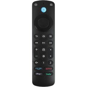 Voice Remote Control with Streaming App Buttons, Compatible with TV Stick, TV Cube, Insignia/Toshiba/Pioneer TVs