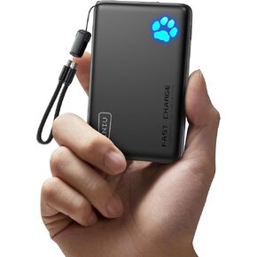 INIU Portable Charger, Slimmest 10000mAh 5V/3A Power Bank, USB C in&out High-Speed Charging Battery Pack, External Phone Powerbank Compatible with iPhone 16 15 14 13 12 Samsung S22 S21 Google iPad etc