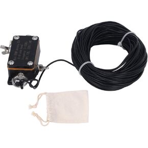 Short Antenna, 1:49 Balun 3MHz to 30MHz Compact Standard Interface End Fed Half Antenna for Efficient Reception
