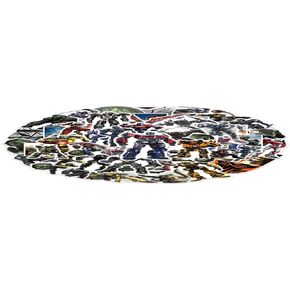 60 PCS Vinyl Cartoon Stickers for Laptop and Water Bottles,Decals for Computer, Luggage, Skateboard Decorative. (T)