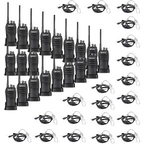 Retevis RT21 Walkie Talkies(20 Pack) with 2 Way Radio Earpieces(20 Pack), (20 Pack) with 2 Way Radio Earpieces(20 Pack), Two Way Radio Long Range Rechargeable, Rugged 2 Way Radios,Stable Strong Signal