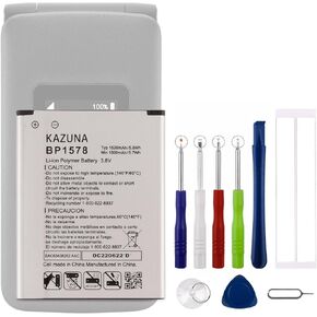 New BM3J Replacement Battery for V-erizon K-azuna e-Talk 4G LTE KAZ-F019 KAZF019PP with Technical Toolkit.