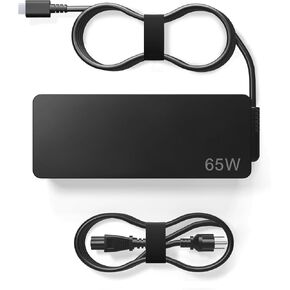 65W USB C Type C AC Charger Compatible with Lenovo Thinkpad T470 T470S T480 T480S T490 T490S T495 T495S 20HD 20HE 20JM 20HF 20HG 20V 3.25A Yoga IdeaPad Laptop Power Supply Adapter Cord