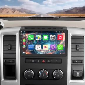 Android 13 Car Radio Stereo 4GB+64GB for Jeep Wrangler JK 2007-2018,for Dodge Ram 1500 2500 2009 2010 2011 2012, for Jeep Grand Cherokee 2005-2011, 10.2 Inch Carplay Screen