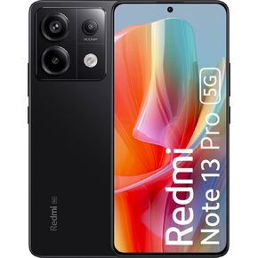 Xiaomi Redmi Note 13 PRO 5G + 4G LTE (for Tmobile Mint Tello & Global) (256GB + 8GB) 6.67" 200MP TripleGLOBAL Bands (Midnight Black)