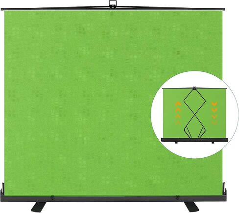 ترقية الشاشة الخضراء من EMART، لوحة مفاتيح Chroma قابلة للطي مقاس 61 × 72 بوصة لإزالة الخلفية، خلفية خضراء محمولة وقابلة للسحب ومقاومة للتجاعيد مع حامل للبث واستوديو التصوير الفوتوغرافي وTikTok in Kuwait
