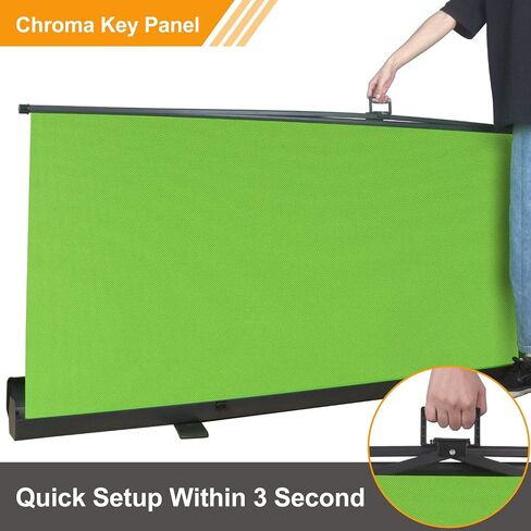 ترقية الشاشة الخضراء من EMART، لوحة مفاتيح Chroma قابلة للطي مقاس 61 × 72 بوصة لإزالة الخلفية، خلفية خضراء محمولة وقابلة للسحب ومقاومة للتجاعيد مع حامل للبث واستوديو التصوير الفوتوغرافي وTikTok in Kuwait