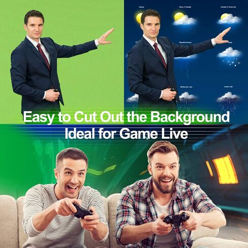 ترقية الشاشة الخضراء من EMART، لوحة مفاتيح Chroma قابلة للطي مقاس 61 × 72 بوصة لإزالة الخلفية، خلفية خضراء محمولة وقابلة للسحب ومقاومة للتجاعيد مع حامل للبث واستوديو التصوير الفوتوغرافي وTikTok in Kuwait