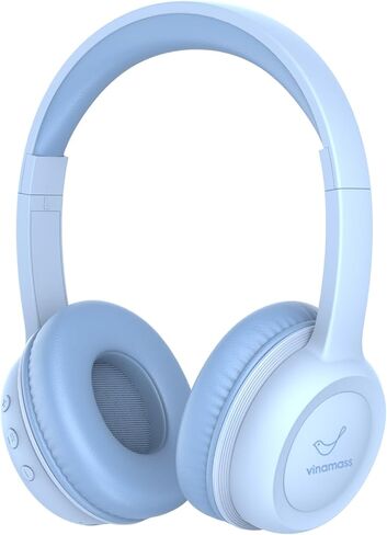 vinamass Kids Bluetooth Headphones,Kids Wireless Headphone with 85dBVolume Limiter, 30H Playtime, Adjustable Headband,Over-Ear Headphones for Kid School Online Class Travel in Kuwait
