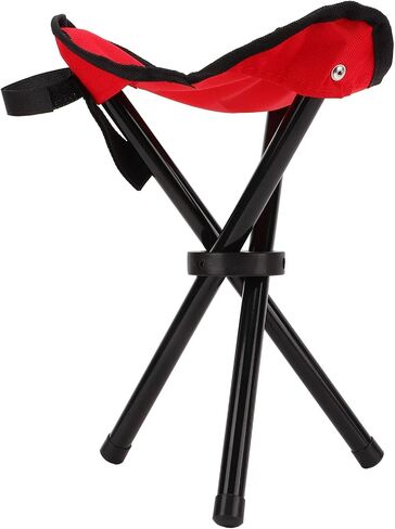 Camping Tripod Stools, 3 Legs Folding Portable Tall Slacker Chair Lightweight Camping Tripod Seat Garden Lawn for Outdoor Hiking Hunting Fishing in Kuwait