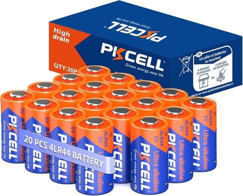 PKCELL 20 Pack 4LR44 Batteries, 6V Alkaline Battery for Dog Receiver Collar, Compatible with PX28A 476A A544 K28A L1325 Battery in Saudi Arabia