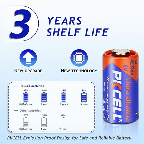 PKCELL 20 Pack 4LR44 Batteries, 6V Alkaline Battery for Dog Receiver Collar, Compatible with PX28A 476A A544 K28A L1325 Battery in Saudi Arabia