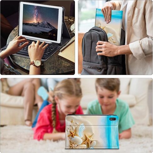 بالنسبة إلى حالة الجيل العاشر لـ iPad مع لوحة المفاتيح لحالة iPad ، الجيل العاشر 10.9 بوصة 2022 مع لوحة مفاتيح لاسلكية قابلة للفصل وغطاء الحامل القابل للتعديل - Seashell on Beach in Kuwait