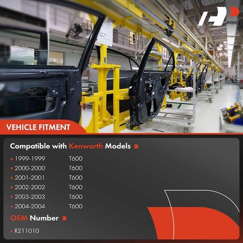 منظم نوافذ كهربائي ممتاز مع محرك ثنائي الدبوس متوافق مع Kenworth T600 1999 2000 2001 2002 2003 2004، جانب الركاب الأمامي الأيمن، استبدال # R211010R in Saudi Arabia