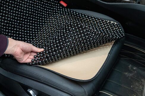 Natural Olive Large Bead 18mm Beaded seat Covers for Cars Cooled Beaded car seat Covers Durable Wooden Beaded seat Cover Truck Mat Four Seasons Universal 1-PC (Olive green) in Kuwait