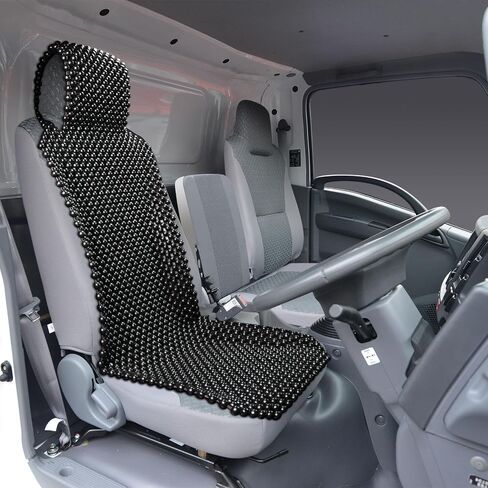 Natural Olive Large Bead 18mm Beaded seat Covers for Cars Cooled Beaded car seat Covers Durable Wooden Beaded seat Cover Truck Mat Four Seasons Universal 1-PC (Olive green) in Kuwait