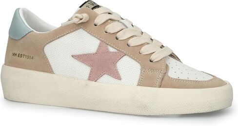 VINTAGE HAVANA Women's Reflex Sneaker, Natural/Gold, 6.5 in Saudi Arabia