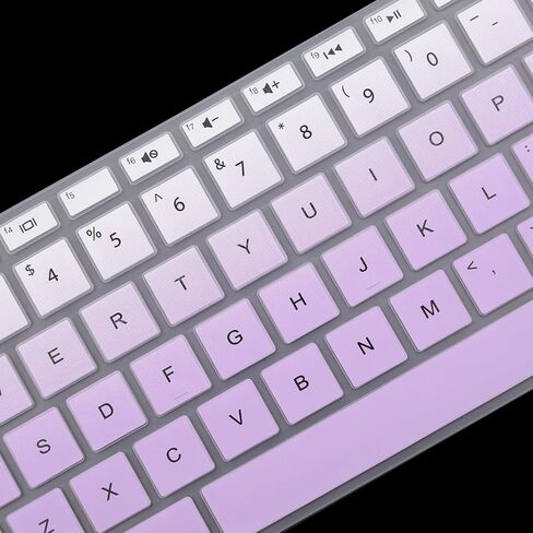 Keyboard Cover for HP Laptop 14-bf/cf/df 14-dk 14-dq 14-fq 14z-fq000 14t-dq300 14t-dq500 14t-dq200 14-fq200 14-dq0052dx 14-fq 14-dk0002dx 14m-dh003dx, HP Pavilion X360 14m-dh/ba/cd (Gradint Purple) in Saudi Arabia
