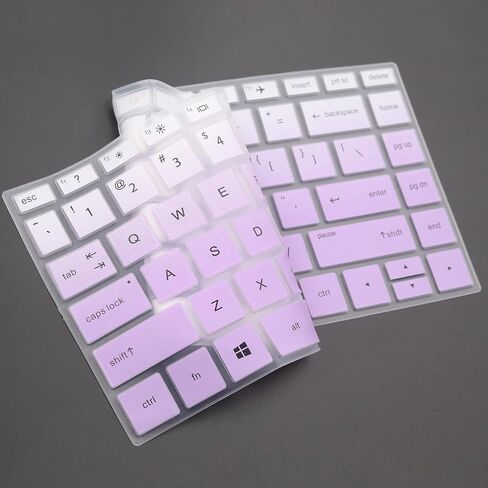 Keyboard Cover for HP Laptop 14-bf/cf/df 14-dk 14-dq 14-fq 14z-fq000 14t-dq300 14t-dq500 14t-dq200 14-fq200 14-dq0052dx 14-fq 14-dk0002dx 14m-dh003dx, HP Pavilion X360 14m-dh/ba/cd (Gradint Purple) in Saudi Arabia