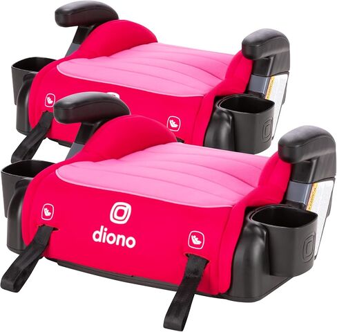 Diono Connect3 RXT معزز بدون ظهر، حزمة من 2، مقاس نحيف 3 عبر العديد من سيارات السيدان وسيارات الدفع الرباعي متوسطة الحجم، للأطفال من 40 إلى 120 رطلاً، خفيف الوزن مع موصلات مزلاج، عاصفة سوداء in Kuwait