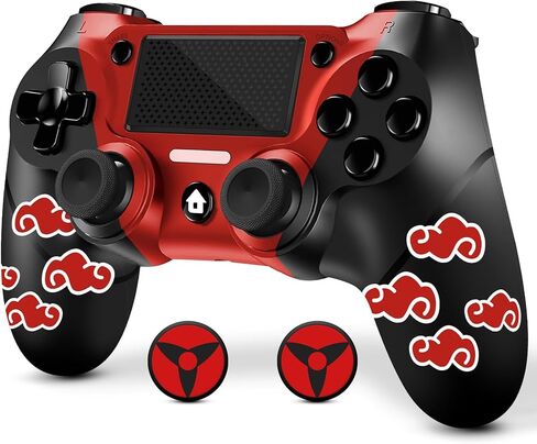 وحدة تحكم لاسلكية AceGamer لجهاز PS4، تصميم مخصص باللون الأبيض مع ضوء RGB، وبطارية 1000 مللي أمبير في الساعة ومقبس صوت 3.5 مم، وعصا تحكم V2 Gamepad متوافقة مع PS4/Slim/Pro وأجهزة الكمبيوتر التي تعمل بنظام Windows! (الإضاءة البيضاء) in Saudi Arabia