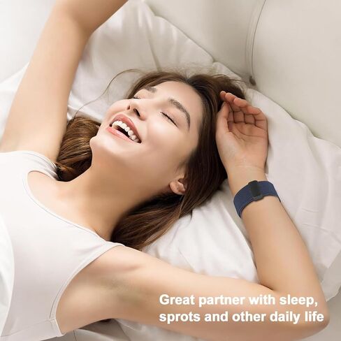 حلقة منفردة منفردة مقاس 20 مم مغناطيسي متوافق مع Garmin Vivoactive 5/Vivoactive 3 فرق مشاهدة ، استبدال حزام الرياضة المرن لـ Venu SQ 2/Venu SQ/Venu/Forerunner 55/165/245/645 in Kuwait