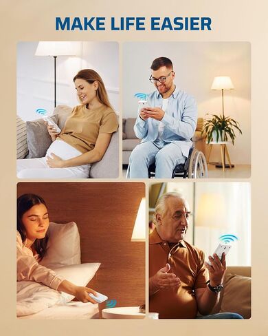 DEWENWILS Wireless Light Switch, Remote Control Outlet Switch for Lamps, Lights, Fans and Household Appliances, 100 FT RF Signal, No Wiring Needed, 15A/1875W, FCC Listed in Saudi Arabia